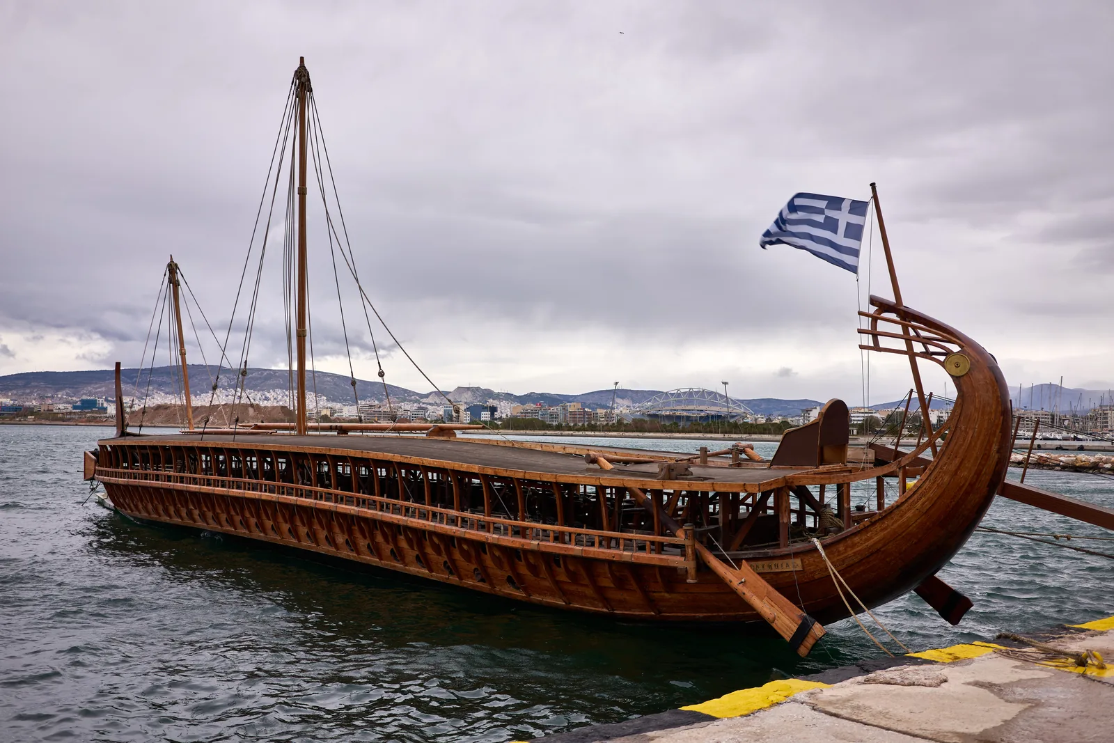 Modern reconstruction of the ancient Athenian trireme Olympias